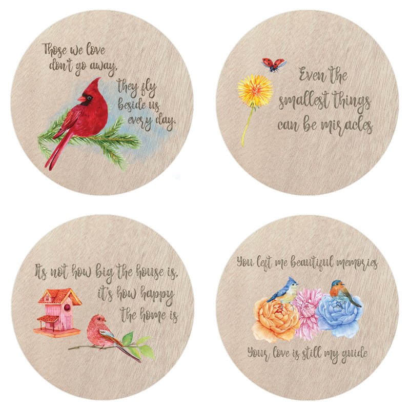 Flora & Fauna Coasters 4 Pack Set 3