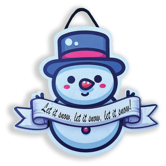 Snowman Cut-Out Door Hanger