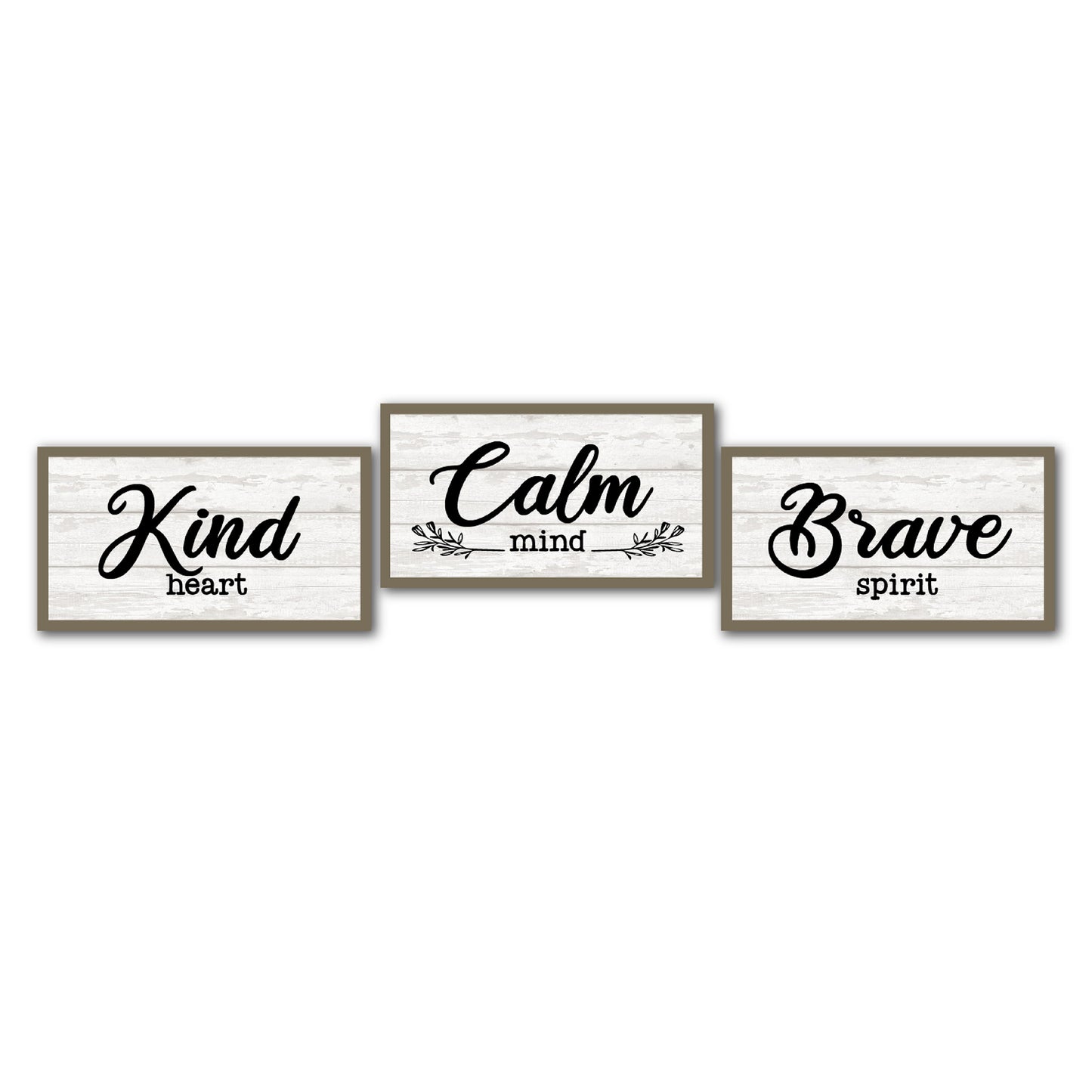 Word Trio Plaques