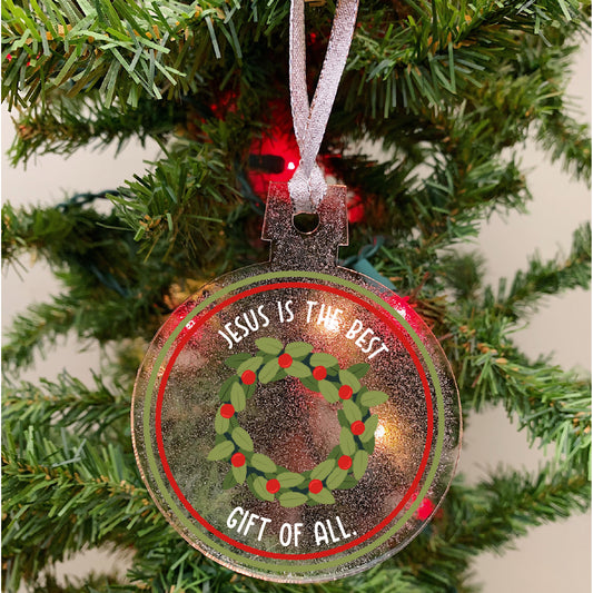 Christian Holly Jolly Ornament