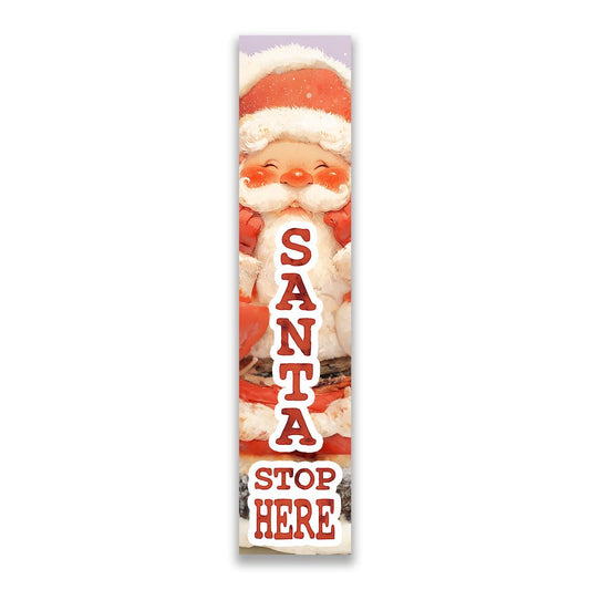 Santa Stop Here Porch Board