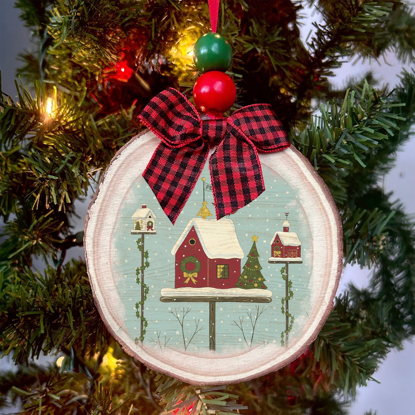 Colorful Farmhouse Ornament: Warren Kimble