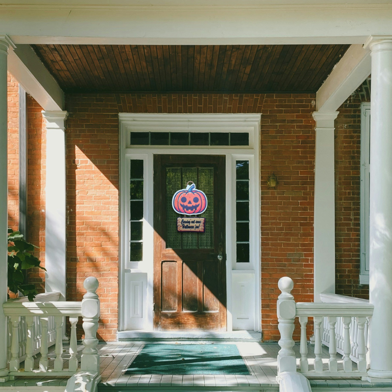 Pumpkin Cut-Out Door Hanger