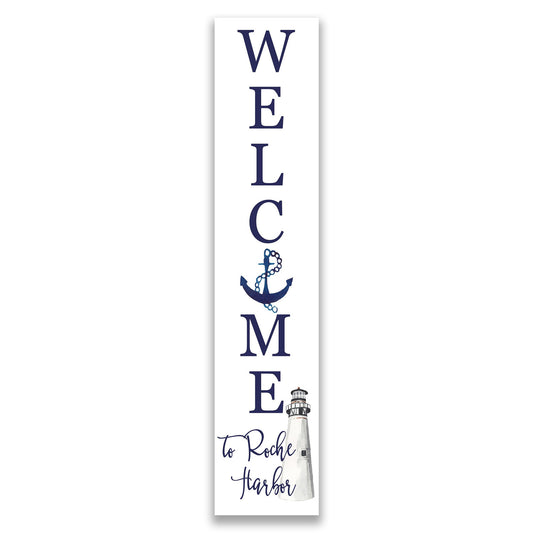 Customizable Welcome with Anchor Porch Board