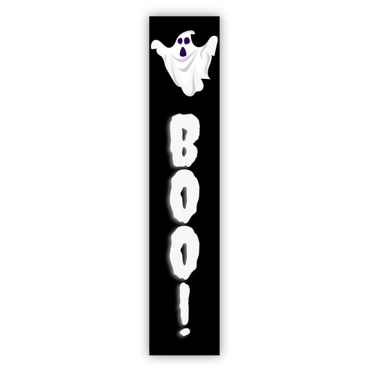 Boo! Ghost Halloween Porch Board