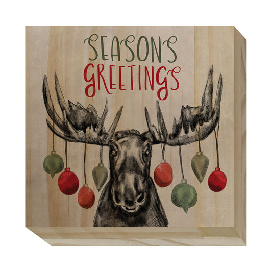 Seasons Greetings Wood Blocks