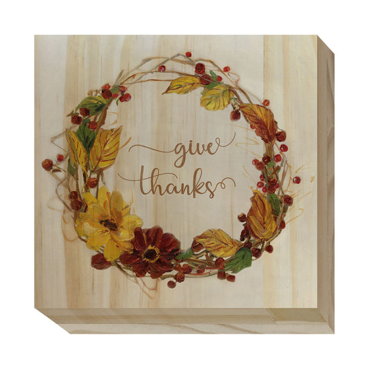 Thanksgiving Wood Blocks