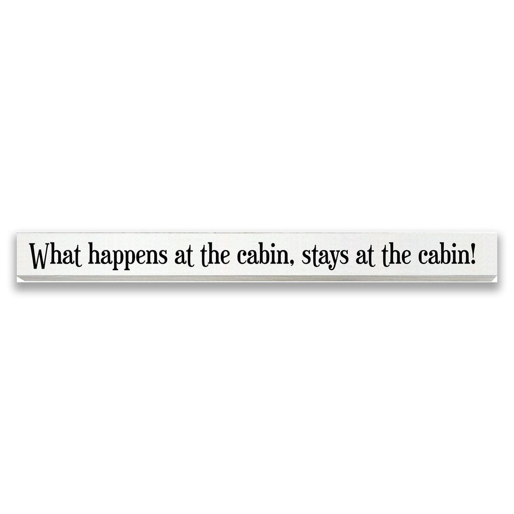 Skinny Words: What Happens at the Cabin