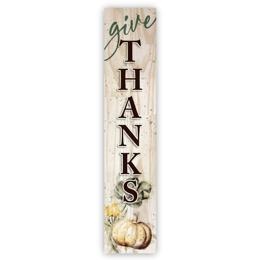 Give Thanks with Pumpkin Porch Board