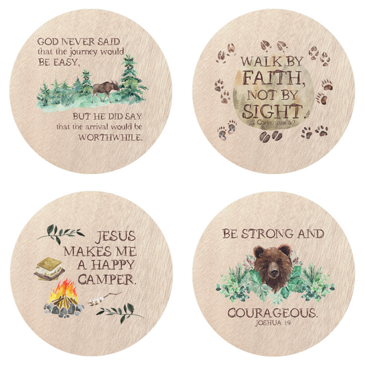 Lake Life Coasters 4 Pack Set 3