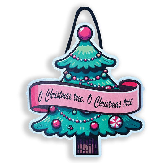 Christmas Tree Cut-Out Door Hanger